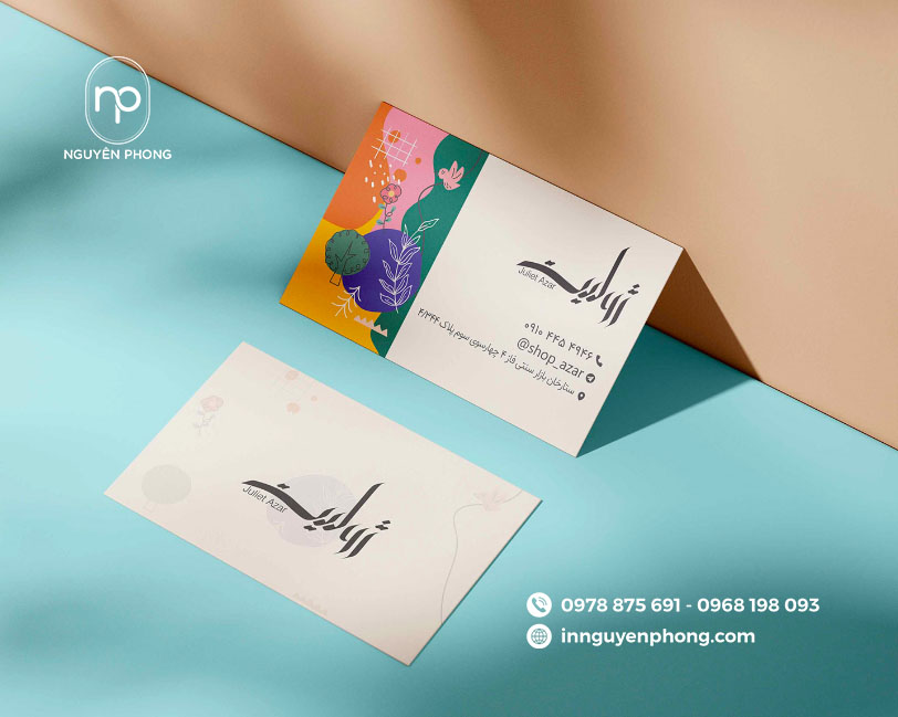 Card visit có thể in theo kích thước tùy chỉnh